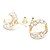 cheap Earrings-Stud Earrings - Pearl White For Wedding Party Daily