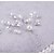 cheap Women&#039;s Accessories-Women&#039;s Hairpins For Wedding Party Crystal / Rhinestone Pearl Crystal White