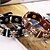 cheap Men&#039;s Bracelets-Men&#039;s Leather Bracelet Fashion Leather Bracelet Jewelry Black / Brown For Party Daily