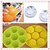 cheap Cake Molds-Flexible Cute Smiling Face Design 7-Grid Ice Cube Tray Mould for Your Summer(Random Color)