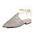 cheap Women&#039;s Sandals-Women&#039;s Shoes Synthetic Flat Heel Comfort / Pointed Toe Sandals Dress / Casual Silver / Gold / Champagne