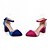 cheap Women&#039;s Heels-Women&#039;s Shoes Leatherette Chunky Heel Heels Heels Wedding / Office &amp; Career / Party &amp; Evening Blue / Red