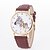 cheap Fashion Watches-Women&#039;s Fashion Watch Quartz Leather Black / White / Blue Analog White Black Red One Year Battery Life / Tianqiu 377