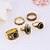 זול Fashion Ring-בגדי ריקוד נשים טבעת הצהרה 5pcs מוזהב כסף סגסוגת נשים בלתי שגרתי אסייתי יומי קזו&#039;אל תכשיטים