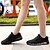 cheap Women&#039;s Sneakers-Women&#039;s Outdoor Athletic Casual Summer Winter Lace-up Flat Heel Comfort Ankle Strap Tulle Black / White Black Gray