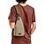 cheap Men&#039;s Bags-Unisex Sling Shoulder Bag Chest Bag Canvas Outdoor Sports Solid Colored Black Army Green Brown