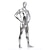 abordables Costumes Zentai-Costumes zentai brillants Combinaison-pantalon Costume de peau Adulte Spandex Latex Costumes de Cosplay Genre Homme Femme Couleur Pleine Halloween / Collant / Combinaison / Costume Zentai