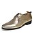 cheap Men&#039;s Oxfords-Men&#039;s Dress Shoes Comfort Shoes Spring / Fall Wedding Party &amp; Evening Office &amp; Career Oxfords Faux Leather / Customized Materials Slip Resistant Golden / White / Black / Rivet / Lace-up