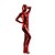 cheap Zentai Suits-Shiny Zentai Suits Catsuit Skin Suit Ninja Adults&#039; Spandex Cosplay Costumes Men&#039;s Women&#039;s Red Solid Colored Halloween / High Elasticity