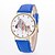 cheap Fashion Watches-Women&#039;s Fashion Watch Quartz Leather Black / White / Blue Analog White Black Red One Year Battery Life / Tianqiu 377