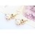 cheap Earrings-Drop Earrings Bear Animal European Fashion Cute Imitation Pearl Rhinestone Earrings Jewelry For Daily Casual