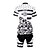 preiswerte Herrenbekleidungs-Sets-ILPALADINO Women&#039;s Cycling Jersey with Shorts Short Sleeve Mountain Bike MTB Road Bike Cycling Black White Polka Dot Plus Size Bike Shorts Jersey Clothing Suit Polyester Breathable Quick Dry Back