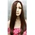 cheap Synthetic Wigs-New Fashion Long Stragiht Skin Part Top Women&#039;s Brown mix wig