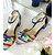 cheap Women&#039;s Heels-Women&#039;s Heels Ankle Strap Heels Bowknot Split Joint Block Heel Chunky Heel Dress Outdoor Synthetics Spring Summer Black Red Blue