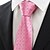 זול אביזרים לגברים-עניבה-פסים / דוגמא(ורוד,פוליאסטר)