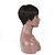 cheap Human Hair Capless Wigs-Human Hair Machine Made Wig style Straight Wig 130% Density Natural Hairline African American Wig 100% Hand Tied Women&#039;s Short Human Hair Capless Wigs