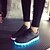 cheap Women&#039;s Sneakers-Women&#039;s Shoes Leatherette Spring / Summer / Fall Light Up Shoes Flat Heel Lace-up Black