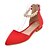 זול נעלים שטוחות לנשים-בגדי ריקוד נשים שטוח קזו&#039;אל שמלה מסיבה וערב פליז קיץ שחור / אדום / אפור