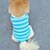 billige Hundeklær-Hund Trøye/T-skjorte Vest Hundeklær Stribe Bokstav &amp; Nummer Rød Blå Terylene Kostume For kjæledyr Herre Dame Mote
