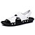 cheap Men&#039;s Sandals-Men&#039;s Shoes Leather Spring / Summer / Fall Comfort Flat Heel Studded White / Black / Brown