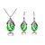 voordelige Sieraden Set-Dames Kristal Sieraden Set Ketting / Oorbellen Drop oorbellen Sieraden Groen / Blauw / Roos Voor Feest Dagelijks Causaal / Kettingen