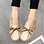 cheap Women&#039;s Flats-Women&#039;s Outdoor Casual Bowknot Flat Heel Comfort Leatherette Black Golden Purple