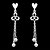cheap Earrings-Women&#039;s Tassel Stud Earrings Clip Earrings - Silver Plated Heart, Love Tassel, Fashion Silver For Wedding Party Daily