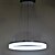 billige Cirkeldesign-80 cm LED Vedhæng Lys Metal Akryl Cirkelformet Andre Moderne Moderne 110-120V / 220-240V