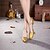preiswerte Schuhe für Standardtanz und Modern Dance-Damen Tanzschuhe Schuhe für modern Dance Ballsaal Stöckelschuhe Schnalle / Pelz Kubanischer Absatz Keine Maßfertigung möglich Schwarz / Rot / Gold / Innen / Praxis / Professionell