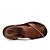 cheap Men&#039;s Sandals-Men&#039;s Shoes Outdoor / Athletic / Casual Nappa Leather Sandals Brown / Khaki