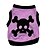 abordables Vêtements pour chiens-Chat Chien Déguisement Halloween Tee-shirt Crânes Décontracté / Quotidien Halloween Vêtements pour Chien Respirable Violet Vert Gris Costume Coton XS S M L