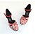 cheap Ballroom Shoes &amp; Modern Dance Shoes-Women&#039;s Modern Shoes Leatherette Buckle Sandal / Heel Buckle / Flower Customized Heel Customizable Dance Shoes Grey / Red / Indoor