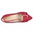 cheap Women&#039;s Heels-Women&#039;s / Girls&#039; Leatherette Spring / Summer / Fall Chunky Heel Black / Red / Blue / Dress / 3-4