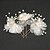 cheap Headpieces-Women&#039;s / Flower Girl&#039;s Tulle / Alloy / Imitation Pearl Headpiece-Wedding / Special Occasion Hair Pin 2 Pieces