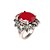 cheap Rings-Women&#039;s Statement Ring Screen Color Red Silver Plated Ladies Fashion Party Jewelry Cocktail Ring