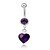 cheap Body Jewelry-Women&#039;s Body Jewelry Navel Ring / Belly Piercing Amethyst Black / Purple / Pink Unique Design / Party / Casual Stainless Steel / Alloy Costume Jewelry For Casual Summer