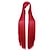זול פאה לתחפושת-פאות סינתטיות ישר ישר פאה ארוך אדום שיער סינטטי בגדי ריקוד נשים