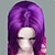 abordables Perruques de déguisement-Perruque de cosplay Perruque Synthétique Perruques de Déguisement Ondulé Ondulé Perruque Moyen Violet Cheveux Synthétiques Femme Cheveux Colorés Au Milieu Violet StrongBeauty