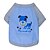 preiswerte Hundekleidung-Katze Hund T-shirt Blumen Pflanzen Modisch Hundekleidung Atmungsaktiv Rosa Grün Hellblau Kostüm Baumwolle XS S M L