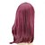 cheap Costume Wigs-Cosplay Costume Wig Synthetic Wig Straight Wavy Wavy Asymmetrical Wig Burgundy Medium Length Fuxia Synthetic Hair Women&#039;s Natural Hairline Burgundy