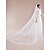 cheap Wedding Veils-Three-tier Lace Applique Edge Wedding Veil Elbow Veils / Fingertip Veils / Chapel Veils with Appliques / Scattered Bead Floral Motif Style Lace / Tulle / Classic