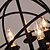 abordables Diseño de vela-5-luz 40CM（15.6inch） Los diseñadores Lámparas Araña Metal Acabados Pintados Esfera 110-120V 220-240V