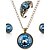 זול סט תכשיטים-יוניסקס סט תכשיטים צמיד עגילים שרשראות - חפת וינטאג&#039; יום יומי מגולף סגנון מינימליסטי אריה פרח חיה חום סט תכשיטים עבור
