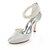 cheap Wedding Shoes-Women&#039;s Stiletto Heel Wedding Dress Party &amp; Evening Pearl Stretch Satin Summer Ivory