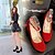 cheap Women&#039;s Heels-Women&#039;s Shoes Leatherette Chunky Heel Heels Heels Wedding / Office &amp; Career / Party &amp; Evening Black / Red