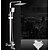 Недорогие Уличный душ-Смеситель для душа - Современный Хром По центру Керамический клапан Bath Shower Mixer Taps / Латунь / Одной ручкой Два отверстия