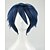 baratos Peruca para Fantasia-cosplay fantasia peruca sintética cosplay peruca encaracolado encaracolado cabelo sintético curto azul feminino hairjoy azul