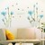 cheap Wall Stickers-Wall Stickers Wall Decals, Beautiful Blue Lilies PVC Wall Sticker