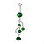 cheap Body Jewelry-Navel Ring / Belly Piercing Ladies Party Casual Women&#039;s Body Jewelry For Casual Stainless Steel Alloy Pink Green Blue 1 set