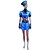 tanie Kostiumy do cosplay&#039;u z gier wideo-Zainspirowany przez LOL Cosplay Wideo Gra Kostiumy cosplay Garnitury cosplay Patchwork Top Spódnica Czapka Kostiumy